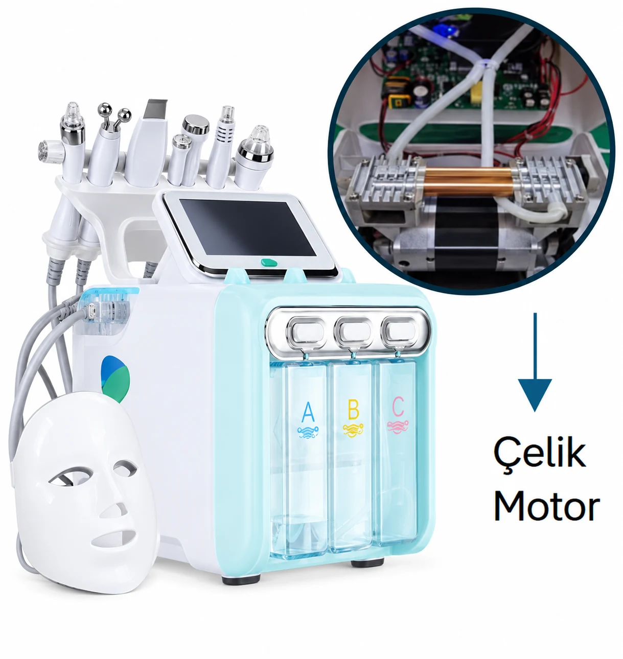 Hydrafacial 7+1 cihazı